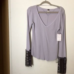 Free People Lavender Long Sleeve